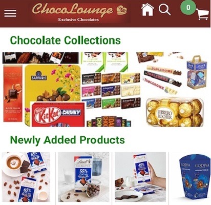 ChocoLounge - Chocolate Shopping App